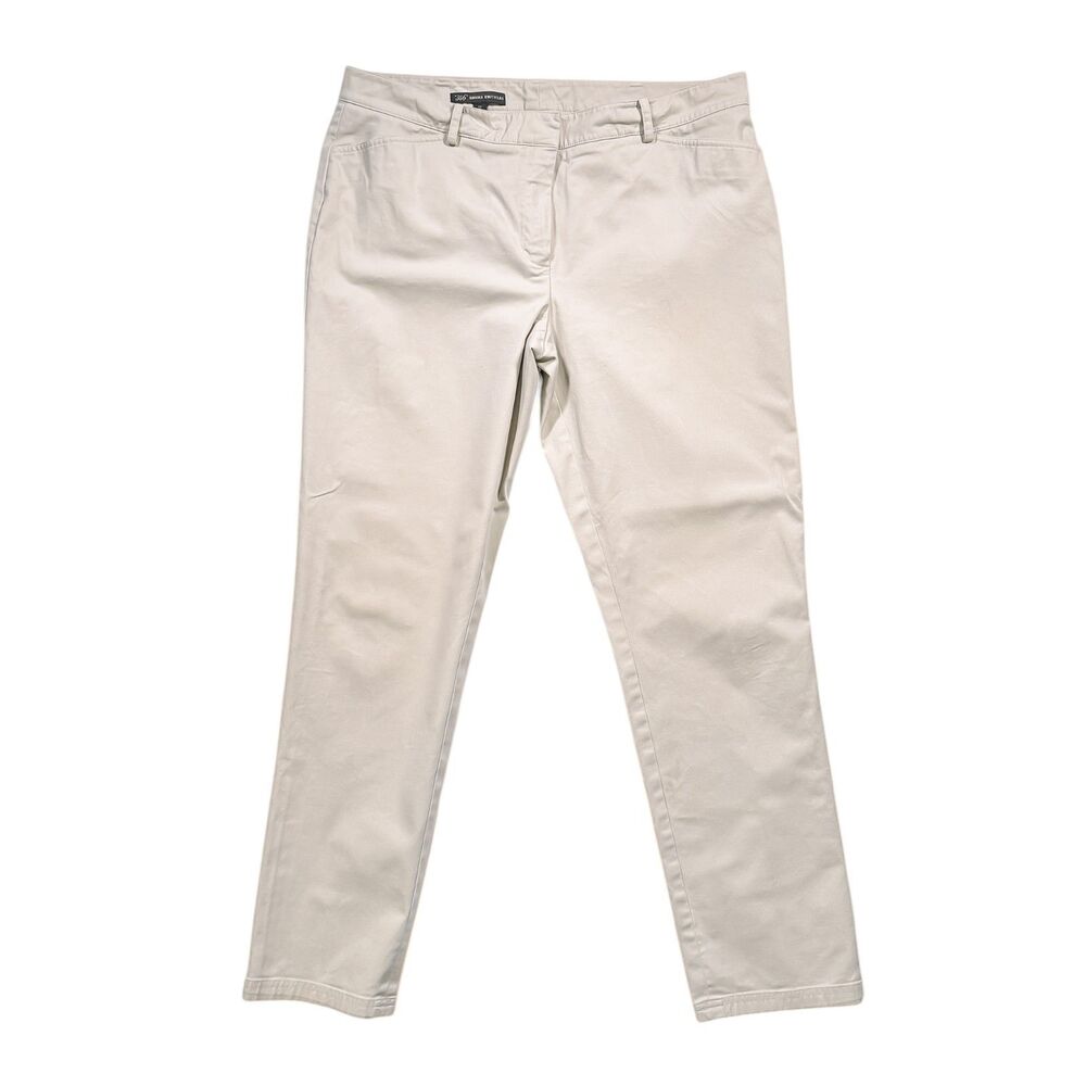 Brooks Brothers 346 Womens 12 Beige Chino Pants Straight Leg Stretch Cotton